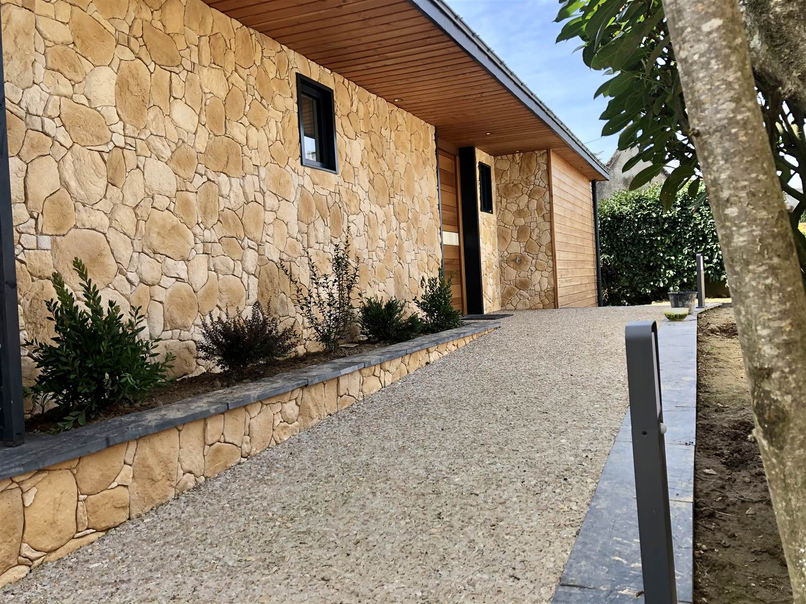 Façade latérale après — Kercoquen
